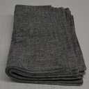 homing Cotton Linen Placemats Set of 8, Cloth Washable Farmhouse Dining Table Mats for Indoors & Outdoors, Easy to Clean, Dark Grey, 13 x 19 Inch