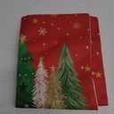 AVOIN colorlife Green and Gold Merry Christmas Trees Snowflake Throw Pillow Covers Set of 2, 18 x 18 Inch Winter Holiday Cushion Case Decoration for Sofa Couch