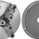 VEVOR 3-Jaw Lathe Chuck, 8 Inch (200 mm), Self-Centering Chuck with 2 1/4 in-8 Threaded Backing Plate, 0.16-7.87 in (4-200 mm) Clamping Range with T-wrench Screws, HT300 Material, for Wood Metal Lathe