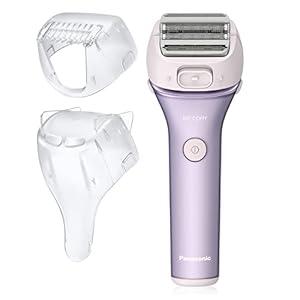 Panasonic Electric Shaver for Women, Cordless 4-Blade Shaver, Bikini Attachment, Pop-Up Trimmer, Wet Dry Operation - ES-AWL8AV (Purple)