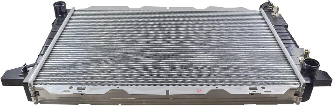 TRQ Radiator Assembly Aluminum Core Compatible with 85-92 Ford Bronco 85-96 F-150 F-250 F-350 CU1454 FO3010132