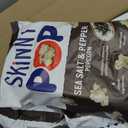 SkinnyPop Popcorn, Sea Salt & Pepper, Whole Grain, Dairy-Free Snack, 4.4oz Bags (12ct), BBD 09 26 2026 