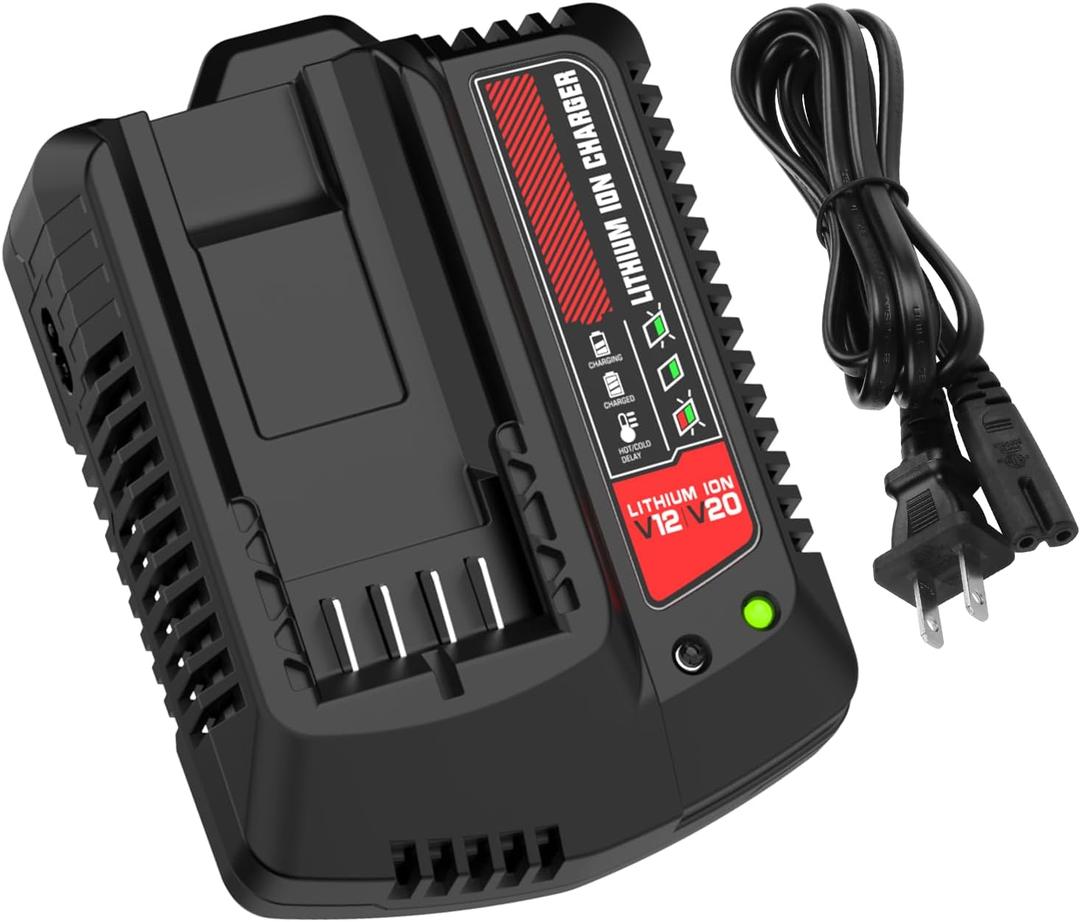CMCB104 20V Charger Replacement for Craftsman 20V Battery Charger Compatible with Craftsman V20 Lithium Ion Battery CMCB201 CMCB202 CMCB204 CMCB205 CMCB206 Wall Mountable