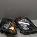 Headlights Assembly Pair, Compatible with 2009-2020 Nissan Frontier S SL SV SE LE XE PRO-4X Desert Runner, Replace 26060ZL40A 26060ZL40B 26010ZL40A 26010ZL40B, Turn Signal Lamps Chrome Housing