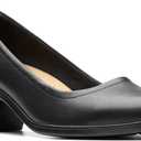 Clarks Black's Emily 2 Ruby Pump, Black Leather, 11 Wide US
