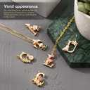 Hicarer 78 Pieces Initial Alphabet Letter Charms A-z Letter Pendant Flower Styles Alphabet Pendant Charms Necklace for DIY Jewelry Bracelet Necklace Crafts Making