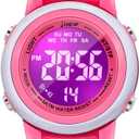 3D Cartoon Waterproof Watches for Girls with Alarm - Best Toys Gifts for Girls Age 3-12 (Rose Red)