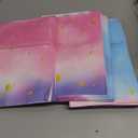 HEJIN 30PCS Tie Dye Party Bags with Stickers, Pink and Purple Small Gift Bags, Mermaid Unicorn Birthday Party Favors Bags for Girls Goodie Bags for Kids Birthday Party, Baby Shower, Halloween, Wedding