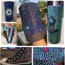 1500pcs Rose Gold Flatback Rhinestones 3 Sizes Glass Crystal Diamonds for Nail Art Eye Jewels Crafts Clothes Shoes Make up Round with Tweezers and Picking Pen for Women Girls Manicure