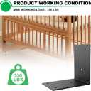 2 Pack Heavy Duty Corner Angle Brackets for Outdoor Framing 8" x 6" 90 Degree Thickness 5mm(1/5"), L Bracket for Wood 6X6