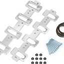 Rectangle Intake Manifold Adapter Plates For LS1 Cathedral Port Cylinder Head to LS3 LSA ZL1 CTS-V Silver