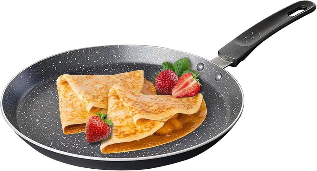 Nonstick Dosa Pan, Crepe Pan,Comal Para Tortillas, Non-Stick Pancake Griddle Compatible with Induction also for Crepes.9.5 inch