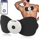 Wireless TENS & EMS Unit Back Pain Relief Massager - APP Controlled Bluetooth EMS Muscle Stimulator Machine for Back Shoulder Leg Neck Pain Relief (Black)