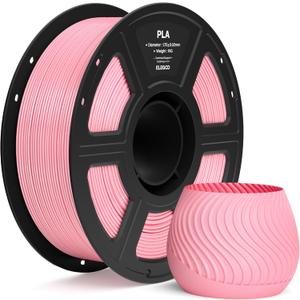 ELEGOO PLA Filament 1.75mm Pink 1KG, 3D Printer Filament Dimensional Accuracy +/- 0.02mm, 1kg Spool(2.2lbs) Fit Most FDM 3D Printers