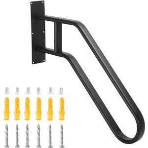 Sidasu 1pcs U-Shaped Wall Mount Handrail-Wall Mounted U Shaped Stair Hand Railing for Outdoor 1-3 Step, 26.7''Length, 19.68''Height