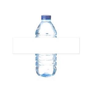 Mr-Label 8.11"×2" Waterproof Matte White Water Bottle Labels – for Inkjet/Laser Printer – Self-Adhesive Wraparound - for Wedding|Baby Shower|Corporate Event 25 PRS