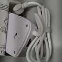 6 Ft Surge Protector Power Strip - 8 Widely Outlets with 4 USB Ports, 3 Side Outlet Extender with 6 Feet Extension Cord, Flat Plug, Wall Mount, Desk USB Charging Station, ETL,White