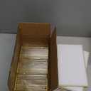 Floroom 6 Pack 5x7 Inch Clear Acrylic Sign Holders, Double-Sided Gold Display Stand Picture Frames for Table Numbers, Menus, Flyers, Weddings, and Offices