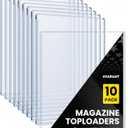 Magazine Toploaders - 7mm Thick Plastic Sleeves, 9x11.5 Top Loader Binder Magazine Protectors for Collectors, 10 Pack