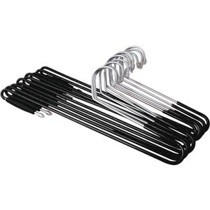 Pants Hangers Non Slip - 20 Pack Velvet Hangers for Closet - Thin Space Saving Clothes Hanger - Strong, Durable, Perchas Terciopelo with 360° Rotatable Hook for Jean, Tank Top, Bra, Shorts (Black)