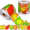 Spiareal 68.9 Feet Autumn Leaves Border Bulletin Board Border Flower Beach Sun Eucalyptus Paw Flag Hat Balloon Sailboat for Classroom Boards Wall Decor