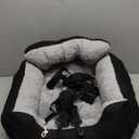 Dog Car Seat for Small Dogs,Washable Pet Booster Seats for Car with Clip-On Safty Leash, Reversible Puppy Carseat with Storage Pockets, Travel Carrier Bed for Dogs Under 25 lbs, Grey