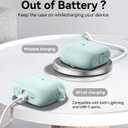 Matekxy for Airpods Pro 3 Case 2025 Cute - for Airpod Pro3 Generation Soft Silicone Cover with Lanyard & Keychain, Shockproof Scratch Resistant for Women, Commuters and Travelers, Morandi Green