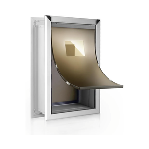 Fantrek Large Dog Door for Door FANTREK - Aluminum Doggie Doors for Large Dogs - Pet Door for Exterior Doors with Weather Proof Flap, Security Panel