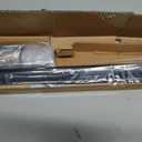 Ivilon Drapery Window Curtain Rod - End Cap Style Design 1 Inch Pole. 72 to 144 Inch Color Black