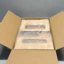 AmazerBath 7 Inches Bamboo Toilet Stool Squat for Adult, Foldable Squatting Potty Stools for Bathroom, 0.79" Thickness Poop Stool with Non-Slip Strip, Space-Saving, No Assembly Required, Natural Color