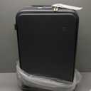mixi Carry On Luggage with Cup Phone Holder and Charger Hard Shell Suitcases with Spinner Wheels,20 Inch Rock Gray