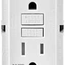 Leviton GFWT1-W 15 Amp Self-Test SmartlockPro Slim GFCI Weather-Resistant and Tamper-Resistant Receptacle with LED Indicator, 10-Pack, White