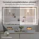 30"x60" LED Bathroom Mirror with Lights, Front & Backlit, Anti-Fog, Dimmable, 3 Color Temperature, CRI 90+, LED Mirror for Bathroom with Premium Full Aluminum Frame, Touch Control with Memory