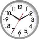 AKCISOT Wall Clock 10 Inch Silent Non-Ticking Modern Clocks Battery Operated - Analog Classic for Office, Home, Bathroom, Kitchen, Bedroom, School, Living Room(Gray)