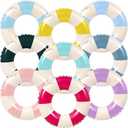 Lenwen 9 Pcs Classic Striped Pool Inner Tubes Pool Tubes with Fun Prints Pool Float Tube Inflatable Tube Float Bachelorette Pool Floaties for Swimming Pool Summer Beach Party Decor Supplies, Size: 29.5 In