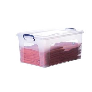 Superio Clear Plastic Storage Bin with Lid, 28 Quart Organizing Container, Latch Box, Stackable Plastic Tote for Household, Garage, School, and Office- Store Shoes, Clothing, Crafts, and Accessories, Pack Of 2