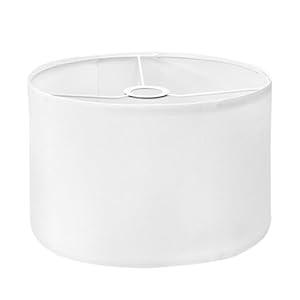 Drum Lamp Shades for Table Lamps 12"x12"x8" Linen Lampshade Easy Assembly Lamp Shade with E27 to E26/ E14 Adapters for Floor Lamps Bedside Lamps Pendant Lights, Beige (1.65" Spider)