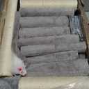 Heybly Cat Tree, 39.4 Inches Tower Condo with Scratching Post, Cat Tower for Indoor Cats, Fully Wrapped Sisal Pole, Soft Platform, 2 Baskets and Dangling Toy, Light Gray HCT006SW