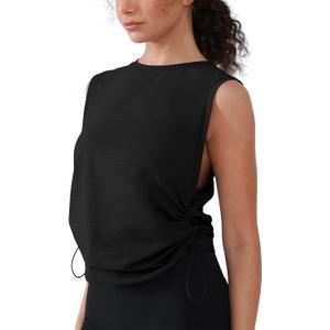 Women's Workout Tank Tops 2025 Summer Yoga Shirts Athletic Top Gym/Running Cropped Tank Tops (Black)