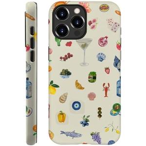 Generic Case Compatible with iPhone 13 Pro - Hybrid Durable Shockproof Phone Cover,Cases for Woman Girl - Lemon Fruit Flower Fish Aesthetic