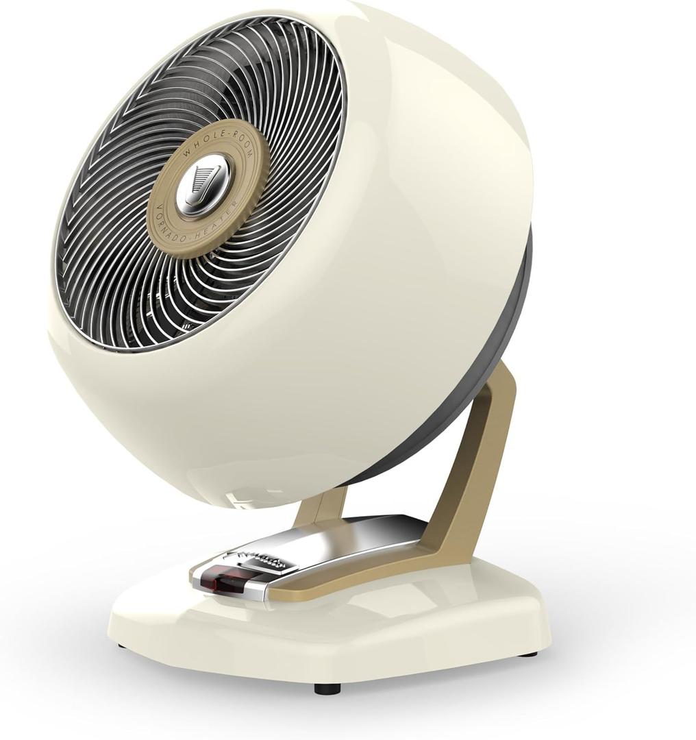 Vornado VHEAT Vintage Metal Heater, Vintage White, Whole Room, Vintage White 