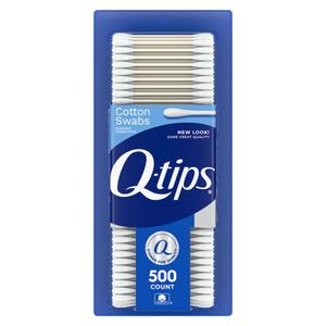 5 x Q-tips Cotton Swabs, Original, For Home, First Aid and Beauty, 100% Cotton, 500 Count