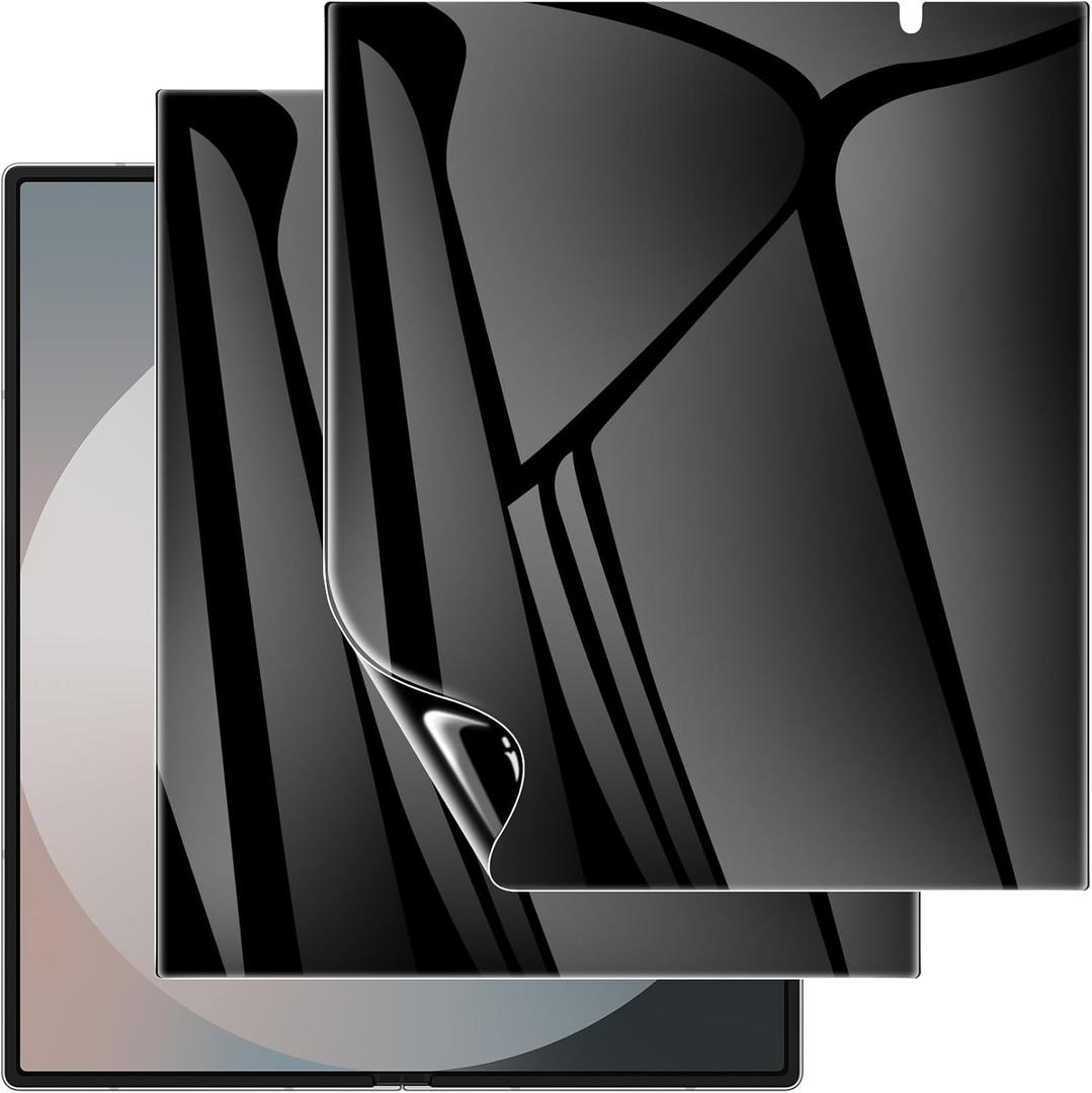 LYWHL 2 Pack Z Fold 7 Privacy Screen Protector, Anti-Spy Private Flexible Inner Film [Non-Glass] for Samsung Galaxy Z Fold 7, Full Coverage, Case Friendly, Bubble Free, Anti-Scratch, Self-Healing