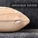 DFXSZ Christmas Pillow Covers 18x18 Yellow Line Beige Christmas Tree Decoration Soft Plush Faux Fur Jacquard Throw Pillows for Bedroom Sofa Holiday Festivals Winter Home Decor PTK062C18