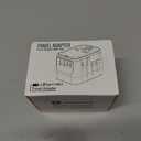 Aigostar 5-in-1 Universal Travel Adapter, GaN 45W Fast Charge International Plug Adapter with 2 Type-C & 2 USB-A Ports, Worldwide Power Adaptor Wall Charger for EU US UK AUS CHN JP Travel Business (White)