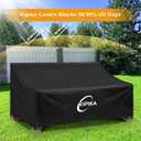 Kipiea Patio Sofa Cover, Heavy Duty Outdoor Couch Covers Waterproof Winter, 3-Seat Patio Furniture Cover Loveseat, Outdoor Sofa Covers with Anti UV and No Tears, No Fading (85"W x 40"D x 31"H)