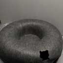 CATTASAURUS Peekaboo Cat Cave for Multiple & Large Cats Up to 30-45 Lbs, Scratch Detachable & Washable Tunnel Bed, Comfy Donut Cat Cave (Dark Gray, Large)