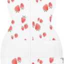 Happiest Baby Sleepea 5-Second Swaddle - 100% Organic Cotton Baby Swaddle Blanket - Doctor Designed Promotes Healthy Hip Development (Ivory Strawberries, S)