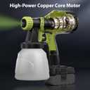 Cordless Paint Sprayer Compatible with Ryobi 18V Battery (Battery Not Included),1000ml/min High Flow,1000ml Container,150 Din/s Max Viscosity,Paint Sprayer for Furniture (Green)