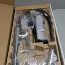 Delta Essa Brushed Nickel Kitchen Faucet with Pull Down Sprayer, Modern Single Hole Kitchen Sink Faucet, Single Handle, Arctic Stainless 9113-AR-DST